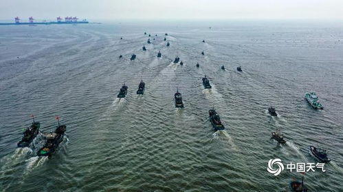 我国黄海渤海休渔季结束 渔船出海场面壮观
